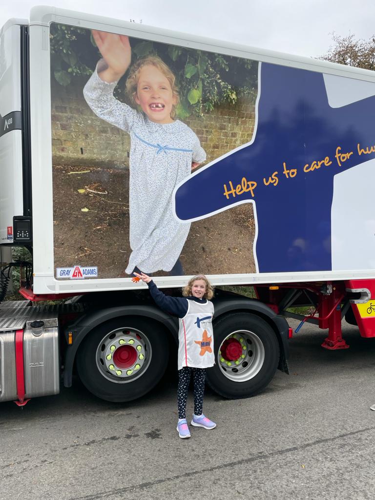 Mimi Clarke with her lorry