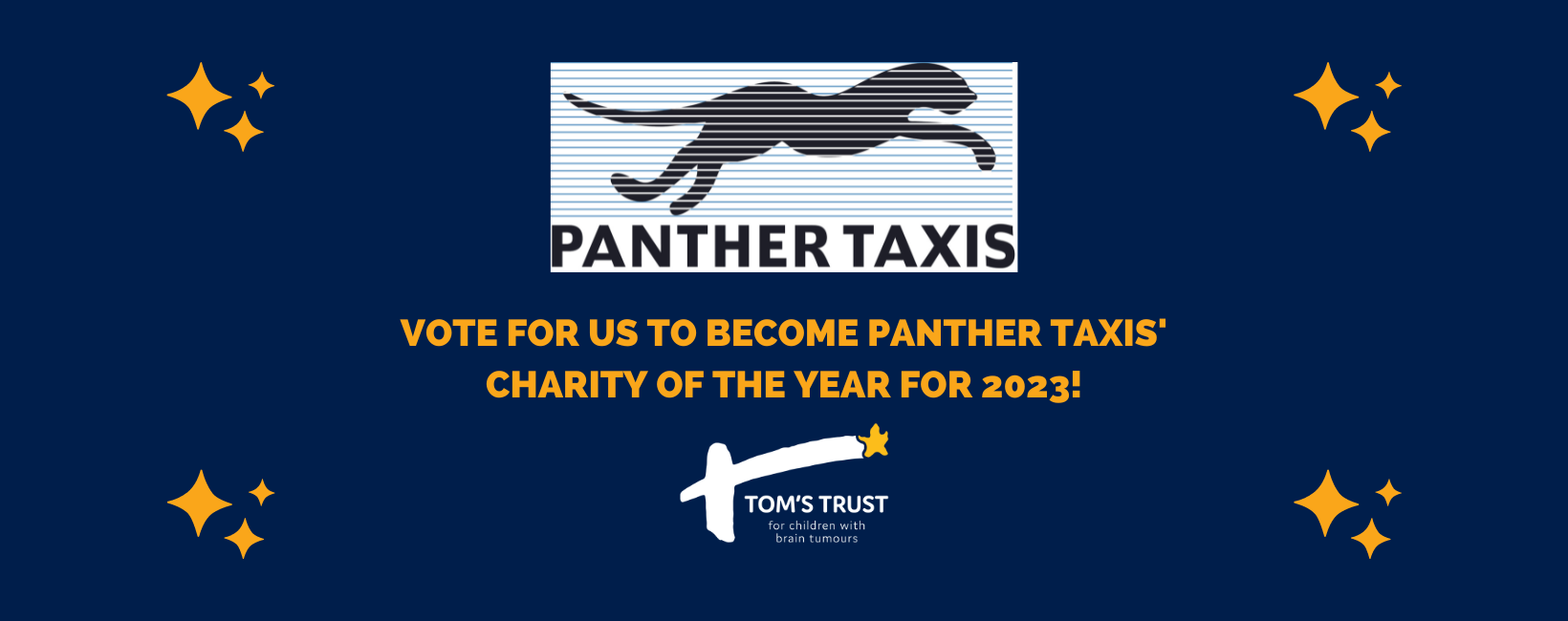 Vote for us to become Panther Taxis' charity of the year 2023.